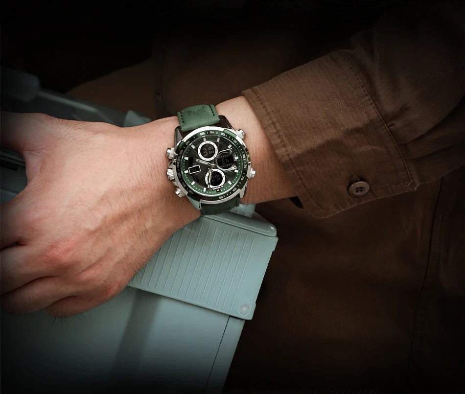 Naviforce NF9197L Luxury | Green Trim with Band or Bracelet