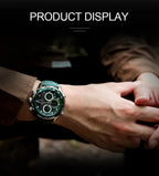 Naviforce NF9197L Luxury | Green Trim with Band or Bracelet