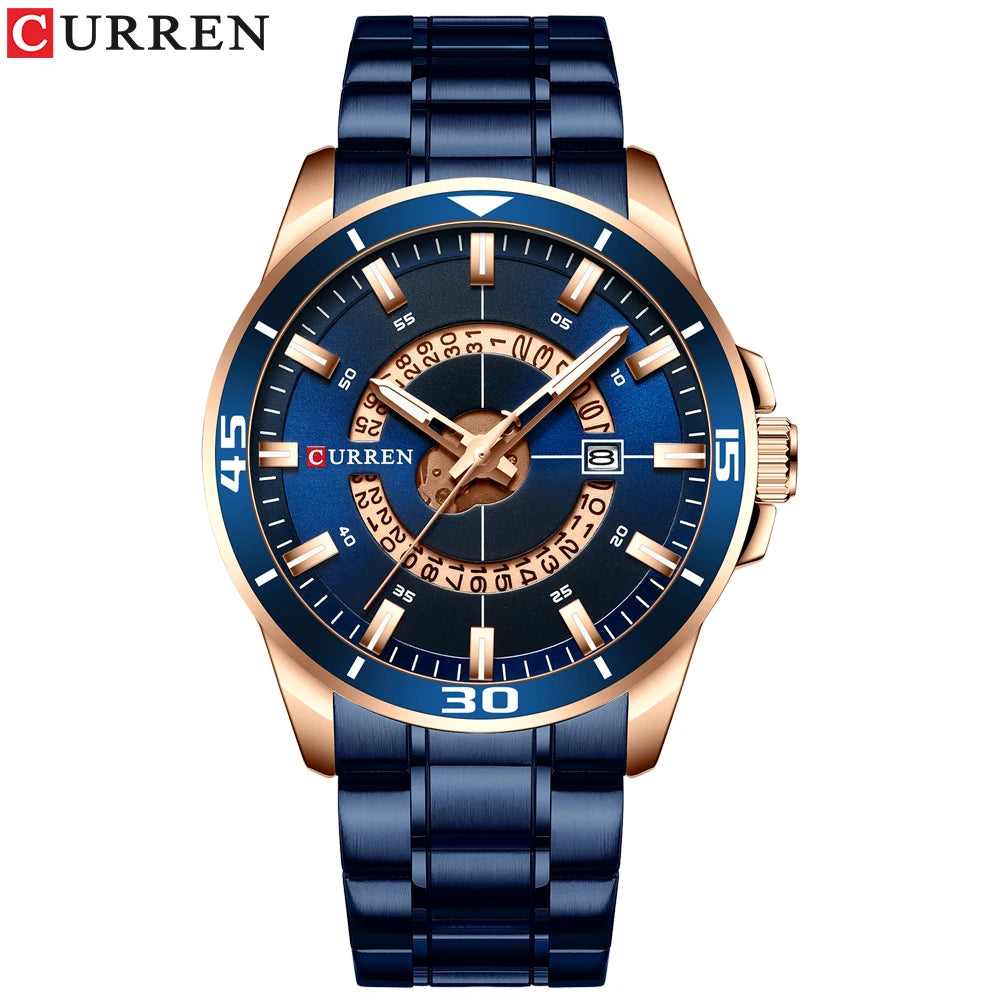 Curren 8359 Squire | Blue Trim | Blue Steel Bracelet