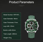 Naviforce NF9197L Luxury | Green Trim with Band or Bracelet