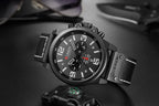 Curren 8314 Sport | Black Face | Black Leather Strap