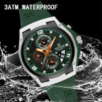 Navforce NF8501T Sport | Machine Alloy | Orange Silicone Strap