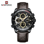Naviforce NF9197L Luxury | Dark Trim with Dark Brown Band