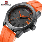 Naviforce NF9202T Sport | Machine Alloy | Black Silicone Strap