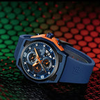 Navforce NF8501T Sport | Machine Alloy | Blue Silicone Strap