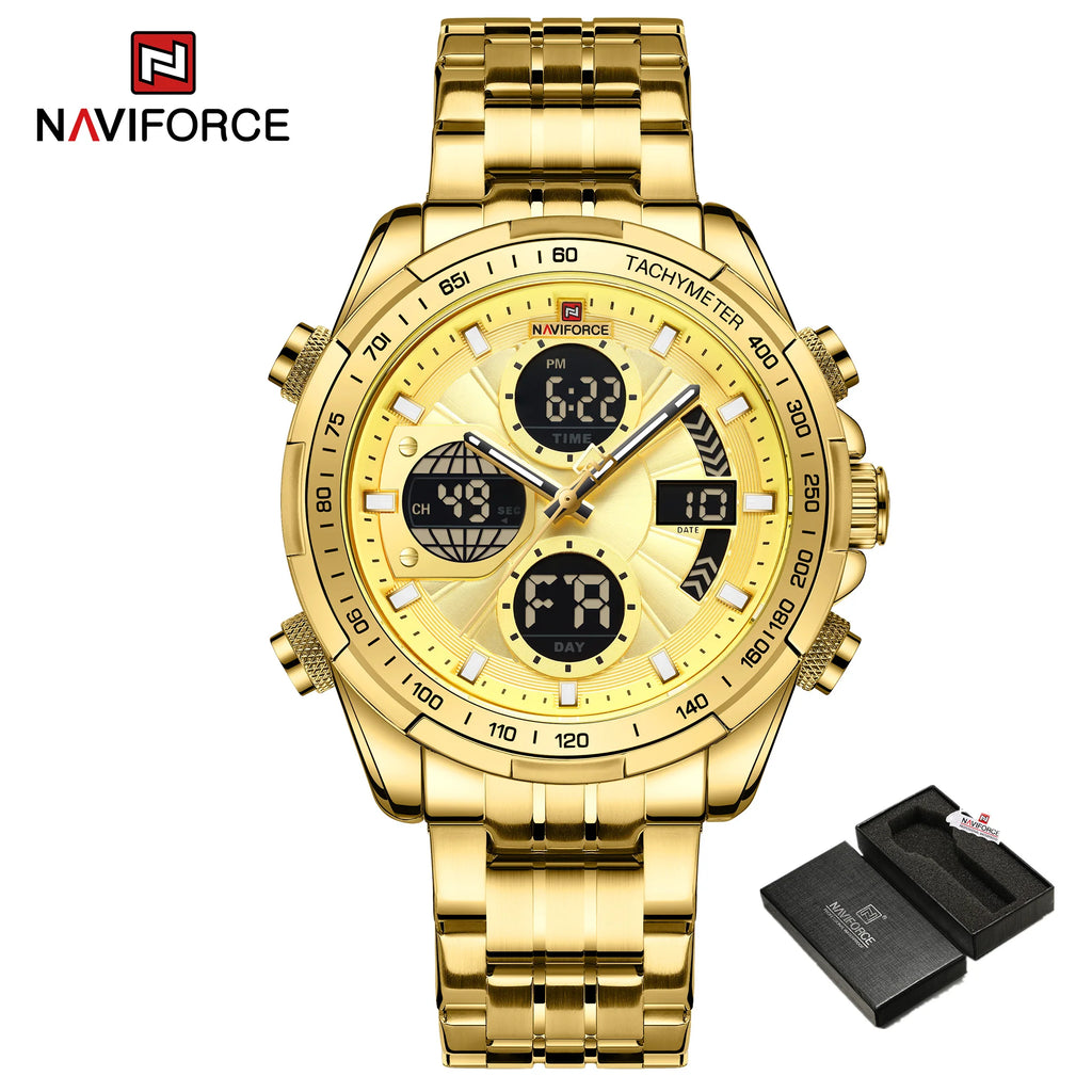 Naviforce NF9197L Luxury | Gold with Bracelet