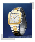 Curren 8479 Heritage | Black Gold Face | Black Steel Band