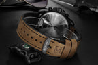 Curren 8314 Sport | Dark Trim | Brown Leather Strap