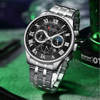 Curren 8427 Regis | Black Face | Stainless Steel Bracelet