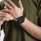 Naviforce NF8032 Style | Machine Alloy | Black face | Stainless Steel Band