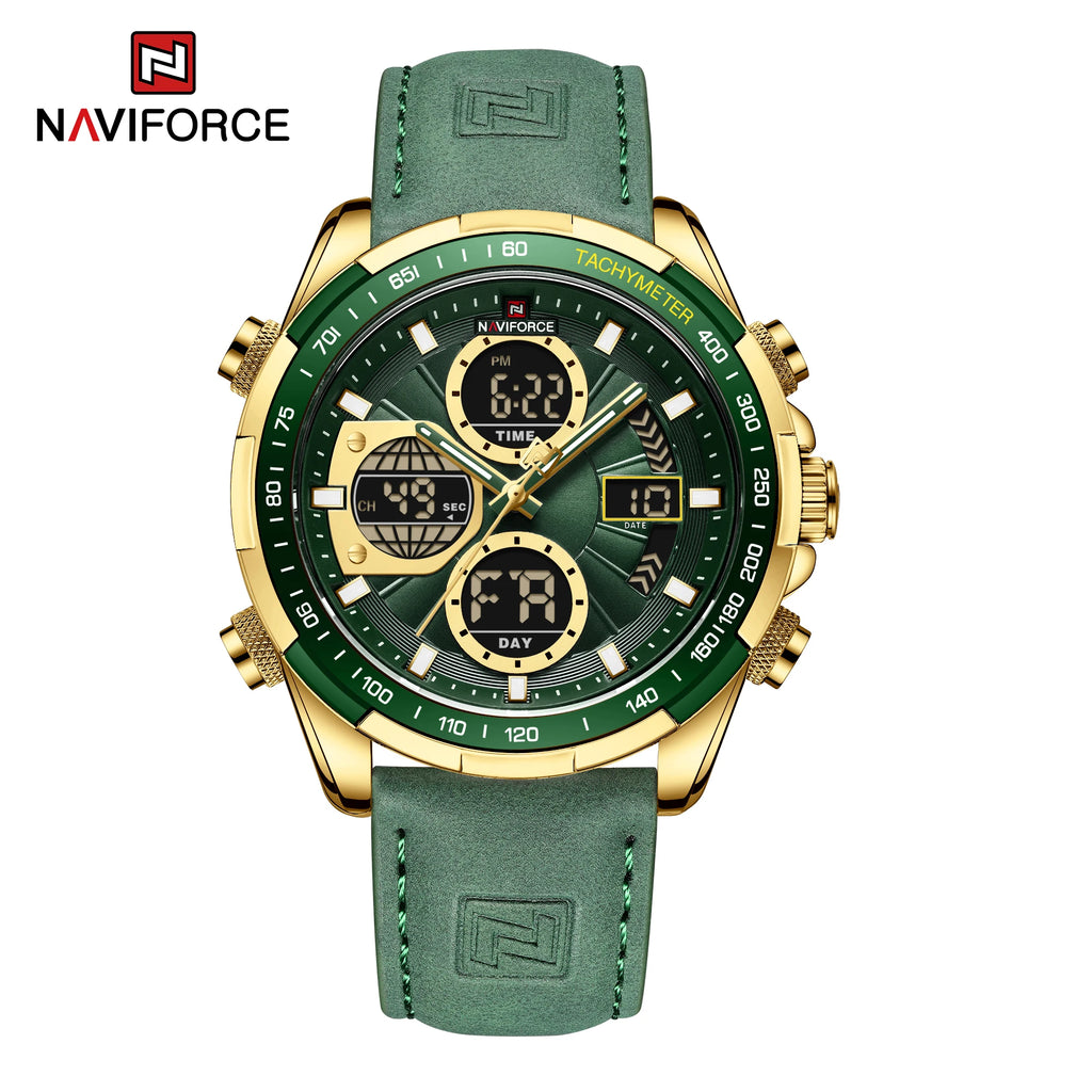 Naviforce NF9197L Luxury | Green Trim with Band or Bracelet