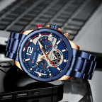 Curren CR8395 Master | Blue Theme | Blue Steel Bracelet