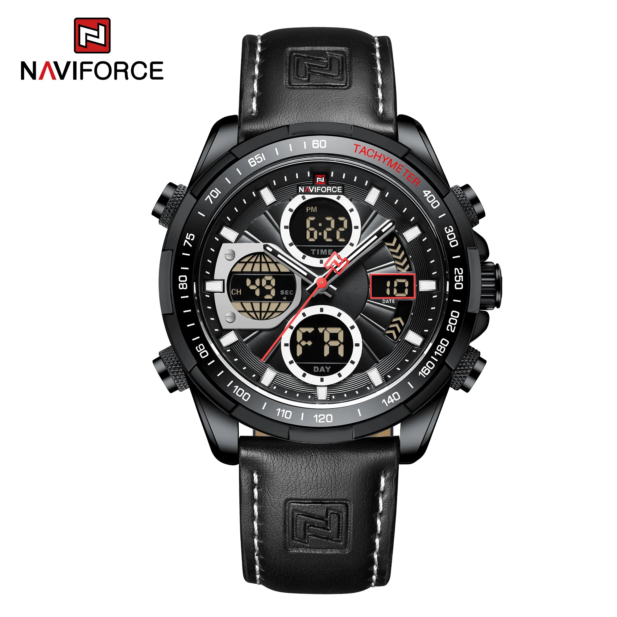 Naviforce NF9197L Luxury | Dark Trim with Dark Brown Band