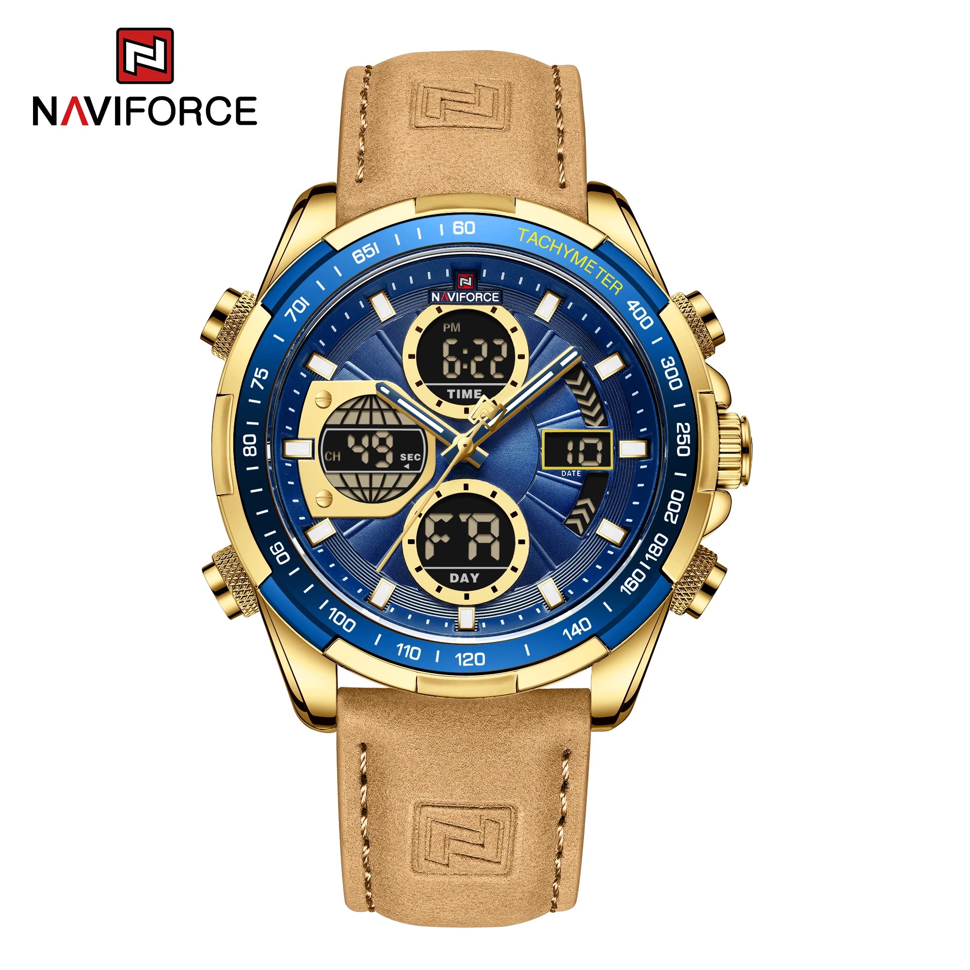 Naviforce NF9197L Luxury | Green Trim with Band or Bracelet